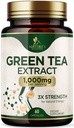 Green Tea Extract Capsules 1000 mg - Gestandaardiseerd 45% EGCG & 98% Polyfenolen - 3X Sterkte Groene theepillen voor natuurlijke energie - Ondersteunt de gezondheid van het hart, kruidensupplement, Vegan, niet-GMO - 60 capsules