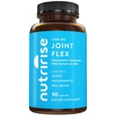 NutriRise Glucosamine Chondroïtine Quercetin & MSM avec Curcumine Turmère 2100mg Triple Strength Joint Support Supplément pour les femmes et les hommes avec Boswellia & Bromelain, sans gluten, sans OGM, 90 Comte