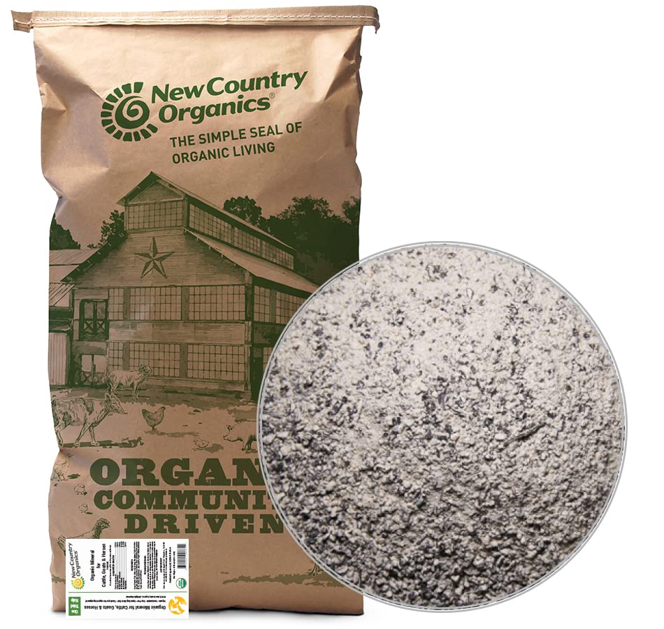 Nieuwe Country Organics I Organic Kelp Supplement for Cattle, Goats & Horses I Certified Organic Non-GMO, Natural Mineral Blend I Sea Kelp Powder with Essential Calcium & Fosforus I 40 lbs