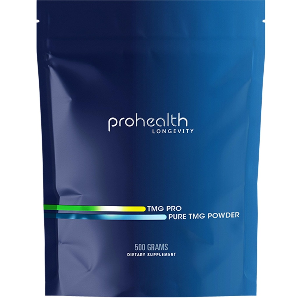 ProHealth Longevity TMG Pro 500 Grams Poudre en vrac (Triméthylglycine - Betaïne Anhydre) - Soutien à la méthylation