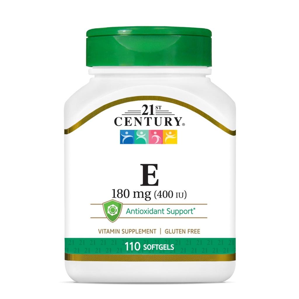 21e eeuw E 400 I.U. (Dl-Alpha) Softgels, 110 Graaf (pakket 2)