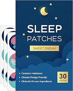 Sleep Patches, 30 Pack Upgraded Deep Sleep Patches for Adults, All Natural Deep Patch, for Men and Women, Highly Breathable And Suitable For Hot Weather，Easy to Use That Last All Night