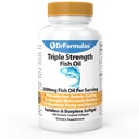 DrFormulas 2000mg Triple Strength Omega 3 Fish Oil met EPA en DHA, 180 Burpless Softgels