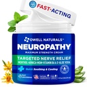 OWELL NATUURLIJKE Neuropathie Cream Extra sterkte Nerve Relief Cream voor voet, handen, benen, tenen met Arnica, vitamine B6, Aloë Vera, MSM - Made in USA