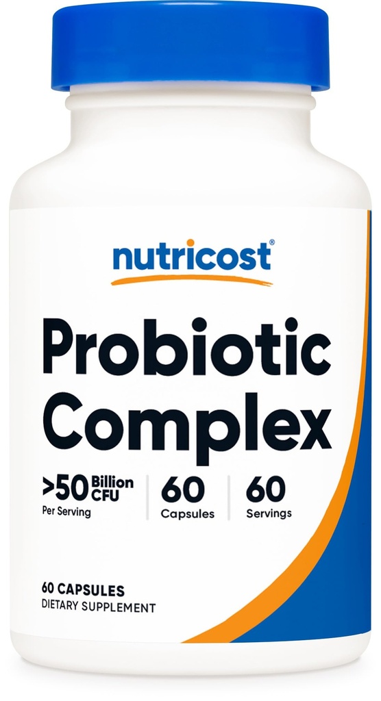 Nutricost Probiotic Complex - 50 Miljard CFU, 60 Capsules - Probiotic for Men and Women - Vegetarische Capsules, Non-GMO, Glutenvrij