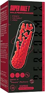 PERFORMIX - Super Male T - Booster de testostérone - Augmenter la force et le muscle - favorise l'endurance, l'endurance, la libido, l'humeur et la clarté mentale - Mass Gainer - 26 portions