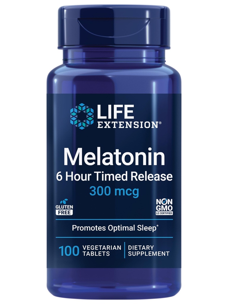 Levensverlengstuk DHEA 25 mg en Melatonine 6 uur tijd Release 300mcg - 100 capsules en 100 tabletten