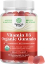 Natures Craft Biologische Vitamine D Gummies voor Volwassenen - Dagelijks Immune Support Gummies met Vegan Vitamine D3 2000IU - USDA Biologische D3 voor Volwassenen Wellness Non GMO Gluten Gratis 2 Maand Levering
