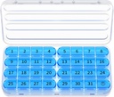 Zoksi maandelijkse pil Organisator 1 keer per dag, 30 dagen pil Box Organisator, een maand pil geval voor reizen, 31 dagen dagelijkse medicatie container voor vitamines, supplement & medicatie