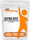 BulkSupplements.com Alpha GPC Powder - Choline Supplements, Alpha GPC 300mg - Unflavored & Gluten Free, 600mg per portie, 500g (1.1 lbs) (pack of 1)