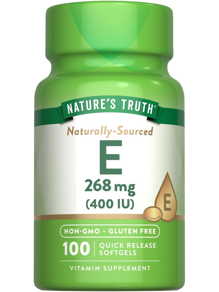 De waarheid van de natuur Vitamine E 400 IE Softgels 268 mg 