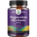 Pure Magnesium Glycinate Supplement 400mg Per Serving - Vegan High Absorptie Chelated Magnesium Capsules for Women & Men with Elemental 400mg for Mood Sleep and Relaxation Support - 120 Tel.