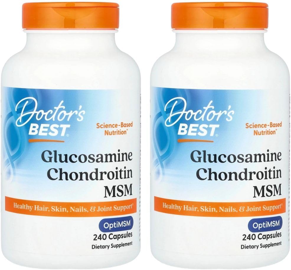 Doctor's BEST, (2 Pack Glucosamine Chondroitin MSM met OptiMSM, 240 Veggie Caps