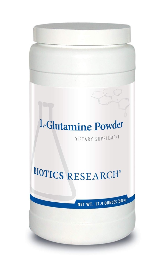 Biotics Research L Glutamine Poederpoeder Formula, 3g/Serving, Gastro-intestinale gezondheid, Gut Lining Ondersteuning, Optimale spierondersteuning, Lean Muscle, Antioxidant Activity, 17,9 Ounces 166 Servings