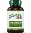 Gecertificeerde biologische Tendon herstellen pillen: Tendon en ligament regeneratie en reparatie door Dimmak kruiden - 100 Caps 500mg