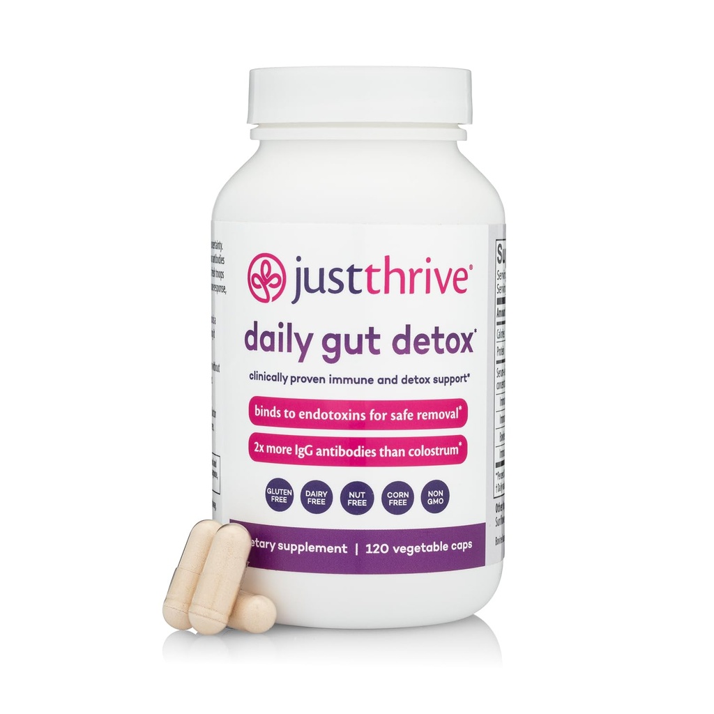 Just Thrive - Ultimate IgG - Complete Immune Support Supplement - Detox Formula, 120 plantaardige capsules