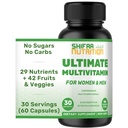 SHIFA NUTRITION Halal Multivitaminen voor vrouwen, mannen & volwassenen, 30 Servers 