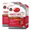 LABO Nutrition Perfect Krill EX, 1000mg Antarctische Krillolie Omega 3 EPA DHA, Hoogste Fosfolipiden (Meer dan 56%) met Choline, Asta-Azur 