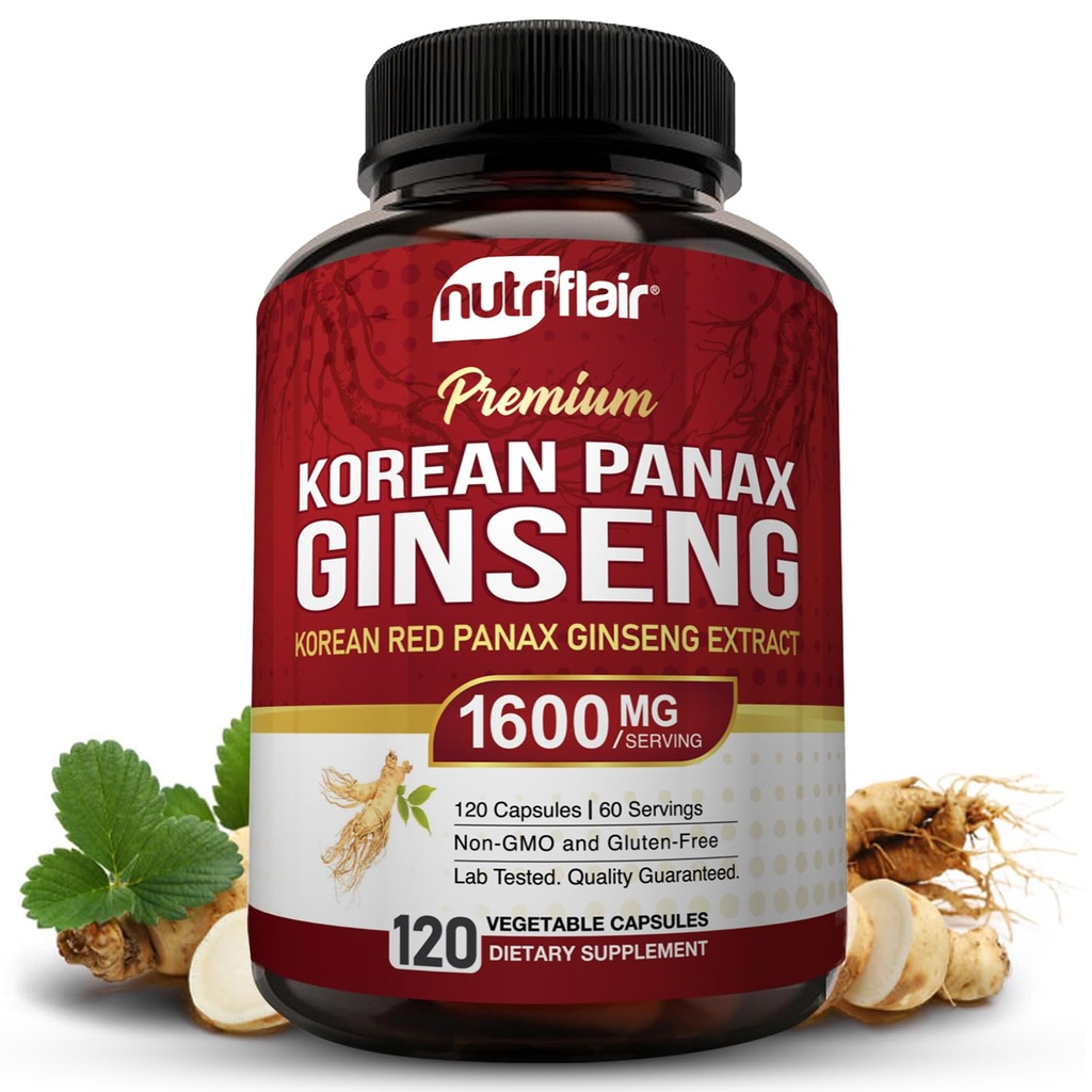 NutriFlair Korean Red Panax Ginseng 1600mg 