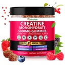 Adndale Creatine Monohydraat Gummies for Men & Women, 5000mg per Serving Creatine Supplement with Beta-Alanine, L-Citrulline & B12 - 75 Vegan Gummies. Suikervrij