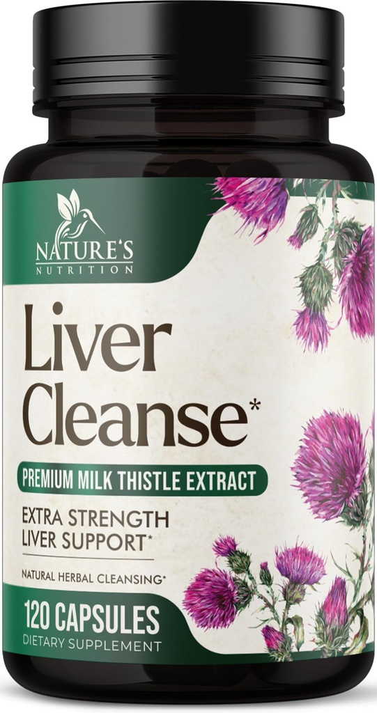 Leverreiniging Detox & Repair Formula - 20-in-1 Advanced Lever Ondersteuning Supplement met Silymarin melk distel, Dandelion Root, Artichoke Extract, Kurkuma, Choline, & bieten - 120 Veggie Capsules