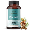 HERBAMAMA Pine Bark Extract Capsules - 400 mg Frans Maritime Pine Bark Extract Powder for Antioxidant Support - Vegan, Non-GMO Pinus Pinaster Supplement