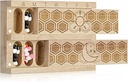 Cheng Wood 7 Day Weekly Pill Organizer Vitamine Dispenser Boîte à contenants de pilules en bois pour les pilules d'huile de poisson vitamine, Arthrite Friendly, Voyage en plein air