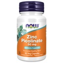 NOW Foods Supplementen, Zink Picolinaat 50 mg, Ondersteunt Enzyme Functies*, Immuun Ondersteuning*, 30 Veg Capsules
