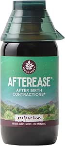 WishJarden Herbs AfterEase for After Birth Contractions - Supplément à base de plantes tout naturel avec écorce de crampe et écorce noire apaise les contractions après la naissance et la crampe utérine, essentiels postpartum, 4oz