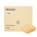 ProMix Nutrition Puff Bars, 12-Pack - Madagascar Vanille - Marshmallow Crispy Treat - Great Tasting & Healthy On The Go Snack - High Protein & Low Calorie - Non-OGM et sans gluten, soja et maïs.