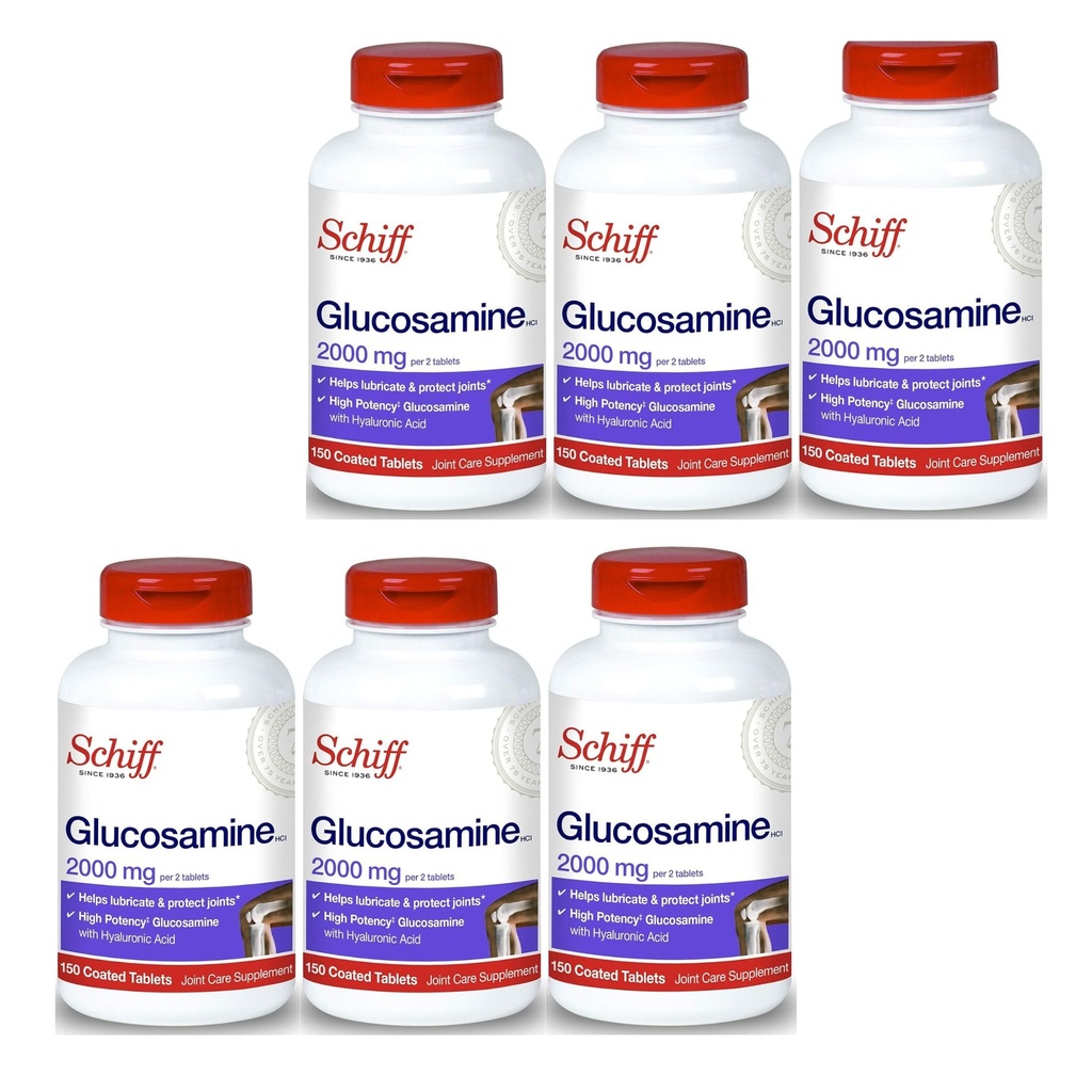 Schiff Glucosamine 2000mg met Hyaluronzuur (verpakking van 4)