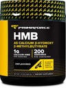 Primaforce HMB Supplement Powder (200g) (Unflavored) - Pure Calcium Beta-Hydroxy Beta-methylbutraat
