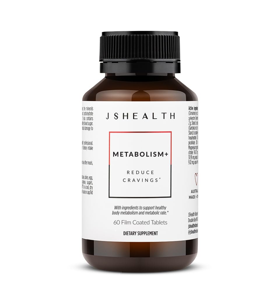 JSHealth Vitaminen, Metabolisme+ Formule, gezonde natuurlijke energie Ondersteuning, Metabolisme onderhoudssupplement (60 capsules)