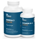 Dr. Tobias Omega 3 Visolie en vitamine D-3 bevordert de algehele gezondheid - 3 maanden levering