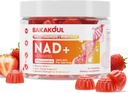 NAD Gummies, NAD Supplement - Liposomal Nicotinamide Riboside, Resveratrol, Quercetin, NAD Nicotinamide Riboside Resveratrol 900mg, NAD+ Supplement voor mannen en vrouwen, 60 Gummies 1 Pack