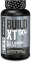 Constructeur de muscles quotidien Jacked Factory Build-XT 50+ - Supplément de récupération musculaire et constructeur de muscles pour les hommes et les femmes avec KSM-66 Ashwagandha, Primavie Shilajit, ElevATP et Astragin - 90 comte