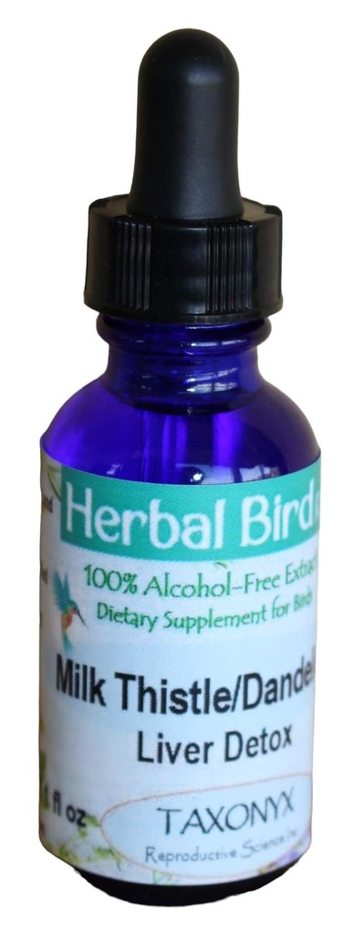 Milk Thistle/Dandelion for Birds - Herbal Bird RX (1 fl oz)