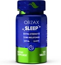 ORZAX Slaap - Melatonine 5 mg, Vitamine B6 & 5-HTP Supplement - Rustige slaapvitaminen voor volwassenen (120 tabletten)