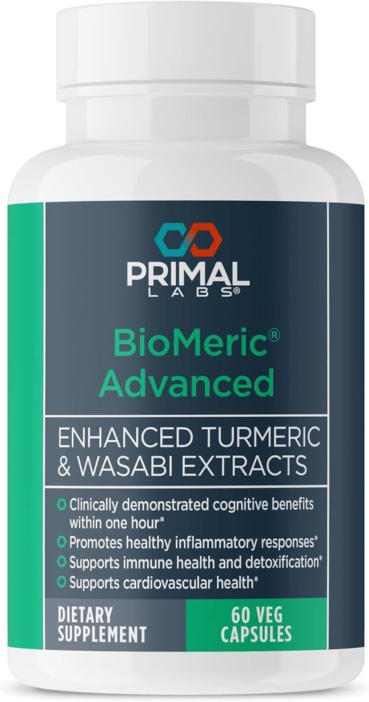 BioMeric Geavanceerd - met Kurkuma Curcumine en Wasabi Extracten - 60 Capsules