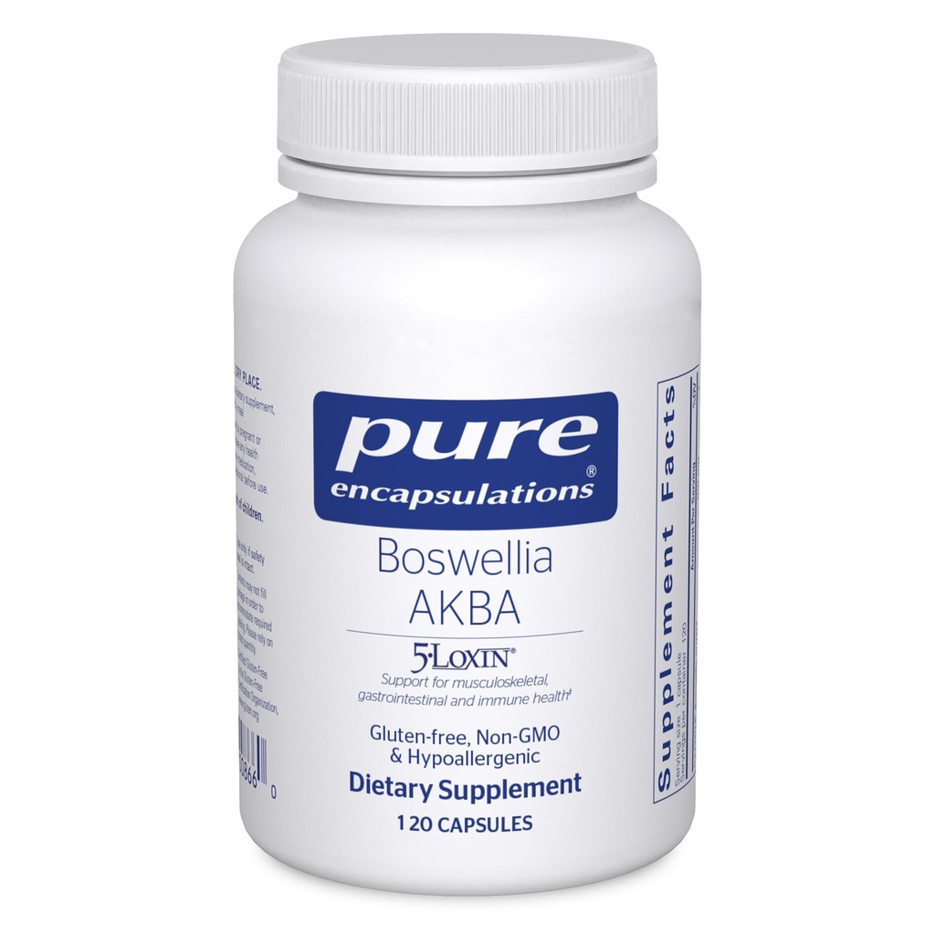 Pure Encapsulations Boswellia AKBA - Ondersteunt Joint Health, Colon, Immuun System, Gastro-intestinale Tract & Cell Health* - met 5-LOXIN Boswellia Extract - Vegan & Non-GMO - 120 Capsules