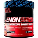 EVL Ultimate Pre Workout Powder - Thermogenic Fat Burn Support Preworkout Powder Drink voor duurzame energie Focus en uithoudingsvermogen - ENGN Shred Intense Create Free Preworkout Drink Mix - Fruit Punch
