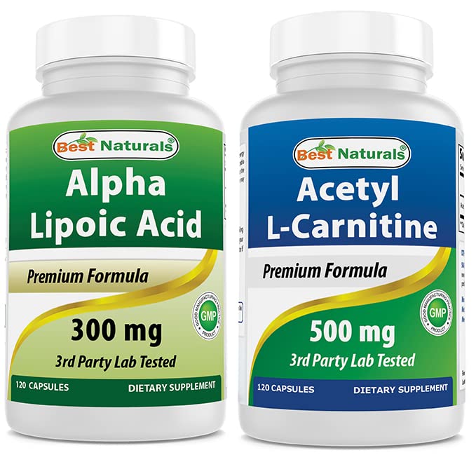 Best Naturals Alpha Lipoïnezuur 300 mg & Acetyl L-Carnitine 500 Mg