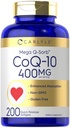 Carlyle CoQ10 400mg Softgels 200 Telling 