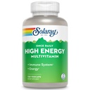 SOLARAY High Energy Multivitamine, No Iron, 1/Day, Timed-Release Formula, Whole Food & Herb Base 120 VegCaps