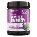 Optimale voeding Amino Energy - Pre-workout met groene thee, BCAA, Aminozuren, Keto vriendelijk, Green Coffee Extract, Energiepoeder - Concord Grape, 65 porties (Verpakking mei Vary)