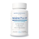 Recherche en biotechnologie Betaine Plus HP - supplément d'acide chlorhydrique à haute puissance, soutient la fonction digestif 90 Capsules
