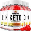 (5 Pack) Ignite Keto ACV Gummies - Advanced Formula Ignite Keto Plus ACV Gummies Apple Cider Vinegar Ignite ACV Dieetsupplement Mannen Vrouwen (300 Gummies)