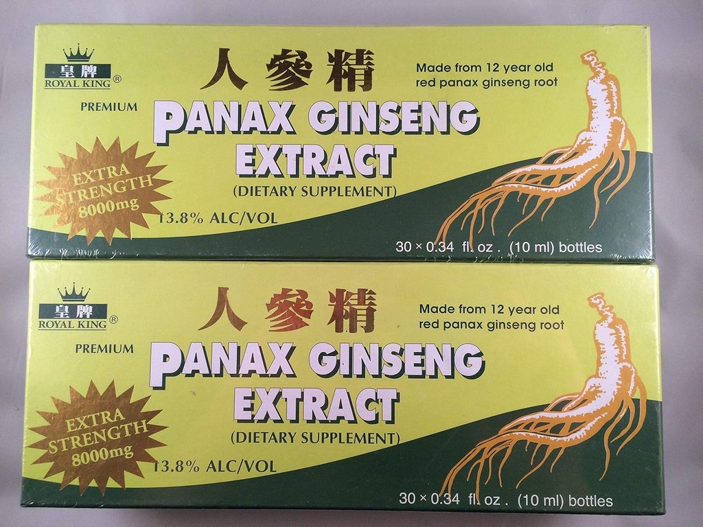 Royal King - Red Panax Ginseng Extract 8000mg (30 flacons X 10ml)