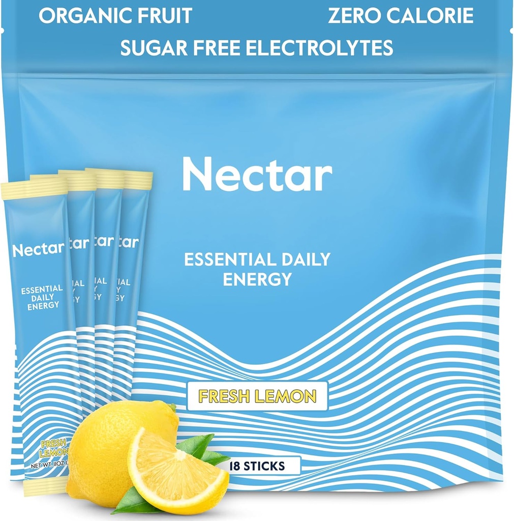 Nectar Energy Booster - Organic Cafeine, B12 & Electrolytes - Sugar Free & Zero Calorie 