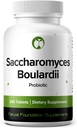 Supplément probiotique Saccharomyces Boulardii 240 Comprimés 3 Million d'UFC Probiotiques pour les hommes et les femmes soutient la santé gastro-intestinale et digestive (240, Saccharomyces Boulardii)